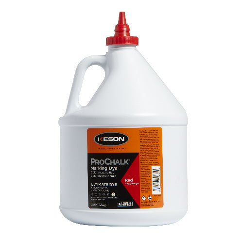 Keson 3 lbs ProChalk Ultimate Dye - Case of 4 - Red - 103RD
