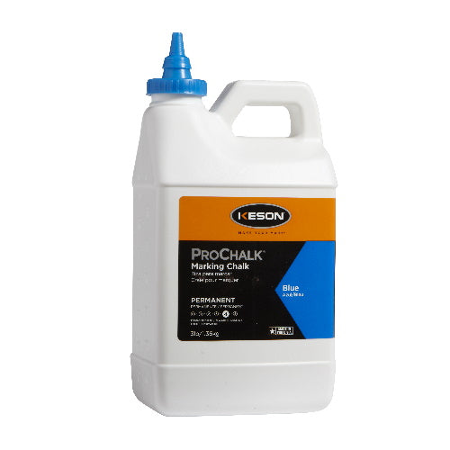 Keson 3 lbs Prochalk Permanent Marking Chalk - Case of 6 - Blue - PM103BLUE