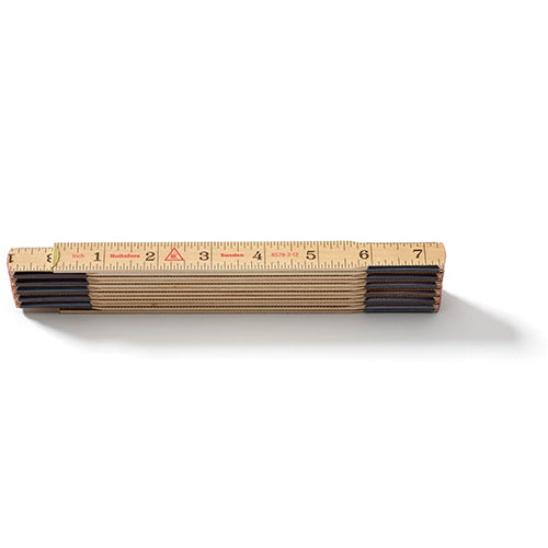  Hultafors BS78-2-12 Brickspacing Wooden Folding Ruler - 101304U - Titan Tools Direct