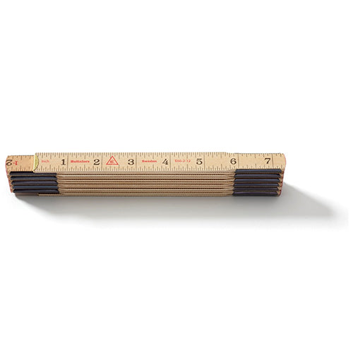  Hultafors E66-2-12 Wooden Folding Ruler - 101204U - Titan Tools Direct