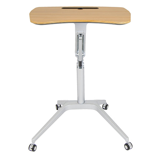 Studio Designs Ridge Height Adjustable Cart - Silver Legs and Maple Top - 51235