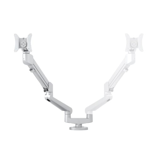 EDGE Base, Mounts and Arms to Convert EDGE-MAX to EDGE-MAX-DUAL, Dual Arm, Silver (SLV) Finish - EDGE-MAX-DUAL-KIT-SLV - Titan Tools Direct
