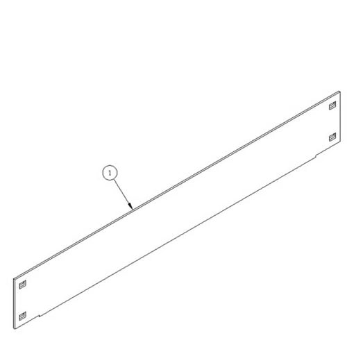 Safco TechWorks, Part Bin Panels; 24"W x 3"H - 758 - Titan Tools Direct