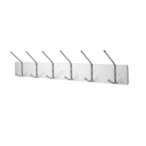  Safco Wall Rack Coat Hook, 6 Hook (Qty. 6), Chrome - 4162 - Titan Tools Direct