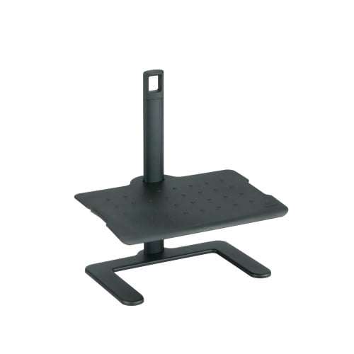 Safco Shift Height-Adjustable Footrest, Black - 2129BL