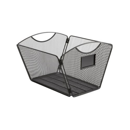 Safco Onyx Mesh Desktop Tub File, Letter Size - 6 Pack, Black - 2162BL