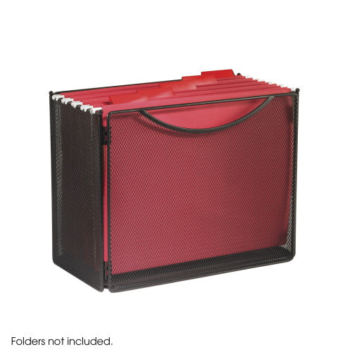 Safco Onyx Mesh Desktop Box File, 6"D - 6 Pack, Black - 2169BL - Titan Tools Direct