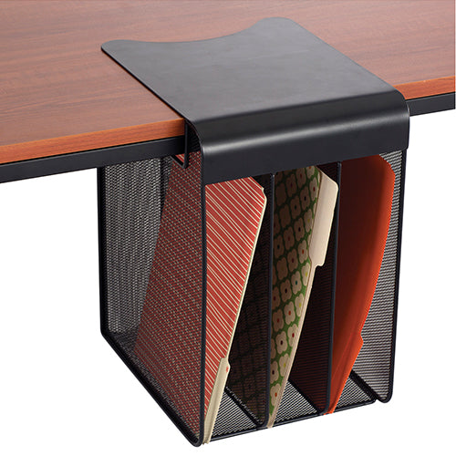 Safco Onyx Solid Top Vertical Hanging Storage, Black - 3243BL