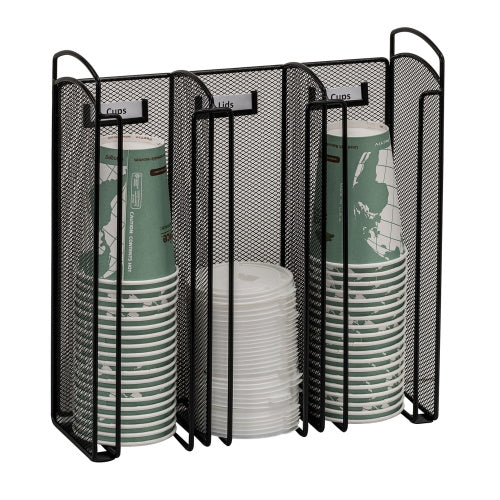 Safco Onyx Cup & Lid Holder, Black - 3292BL - Titan Tools Direct