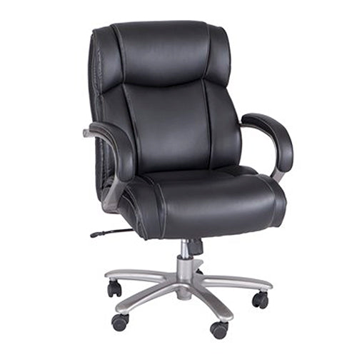 Safco Big & Tall Mid-Back Chairs, 400 lb. Capacity, Black - 3503BL - Titan Tools Direct