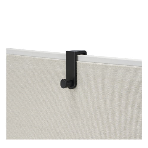 Safco Over the Panel Single Hook - 6 Pack, Black - 4224BL - Titan Tools Direct