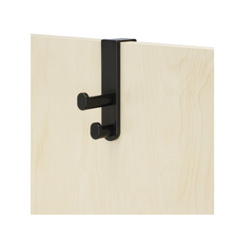  Safco Over the Door Double Hook - 6 Pack, Black - 4227BL - Titan Tools Direct