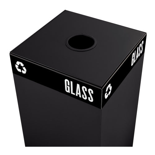 Safco Public Square Round Lid, Black - 2988BL - Titan Tools Direct