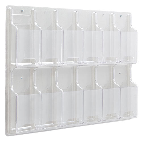 Safco Reveal 12 Pamphlet Display, Clear - 5604CL