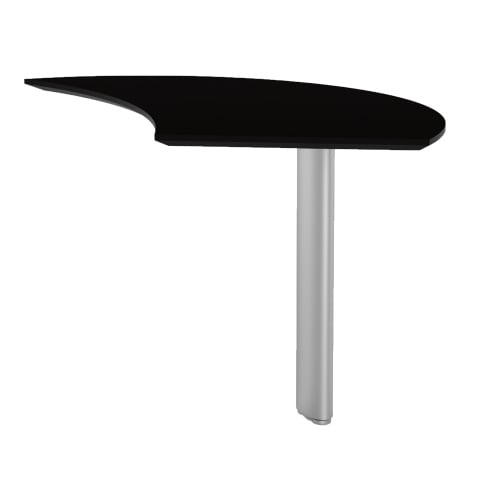 Safco Medina Curved Desk Extension, Right, Gray Steel - MNEXTRLGS - Titan Tools Direct