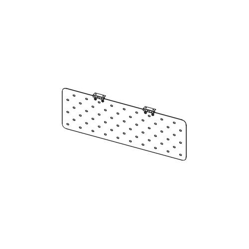 Safco Cohere 42"W X 12"H Steel Modesty Panel, For 48"W Fixed or Pin Height Adjustable Tables - HSMOD48