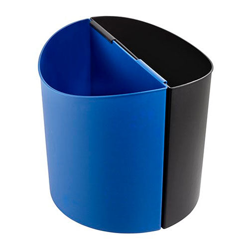 Safco Desk-Side Recycling Receptacle-LG, Black, Blue - 9928BB - Titan Tools Direct