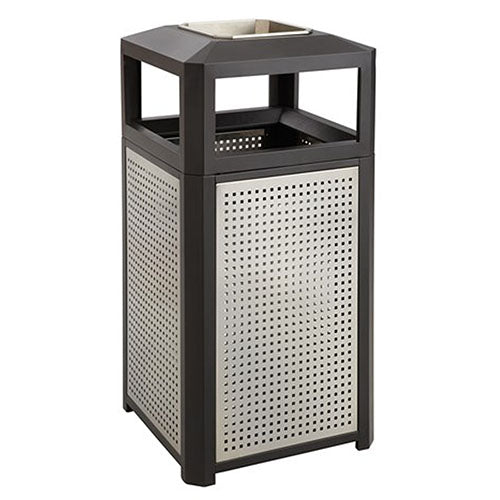 Safco Evos Series Steel w/ Ash - 38 Gal, Black - 9935BL - Titan Tools Direct