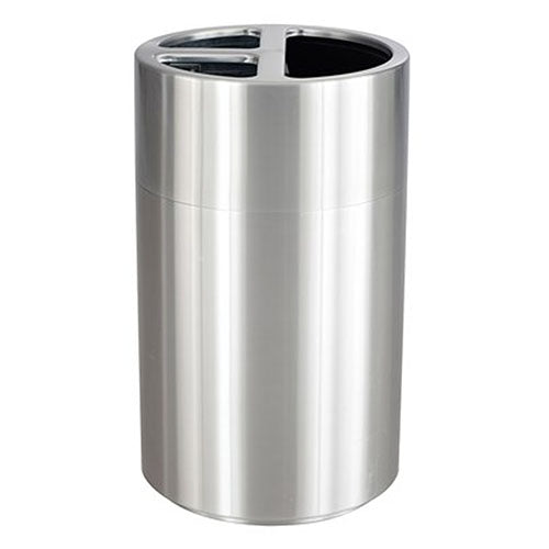 Safco Triple Recycling Receptacle, 40 Gallon, Stainless Steel - 9941SS - Titan Tools Direct