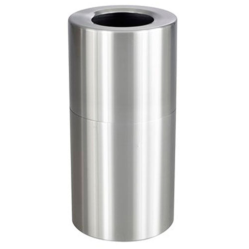 Safco Single Recycling Receptacle, 27 Gallon, Stainless Steel - 9942SS