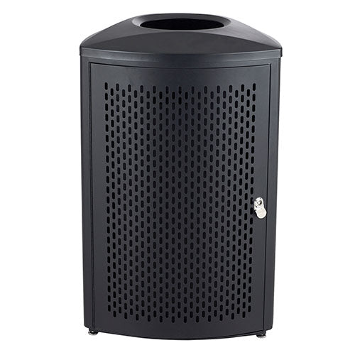 Safco Nook Indoor Waste Receptacle, Black - 9961BL