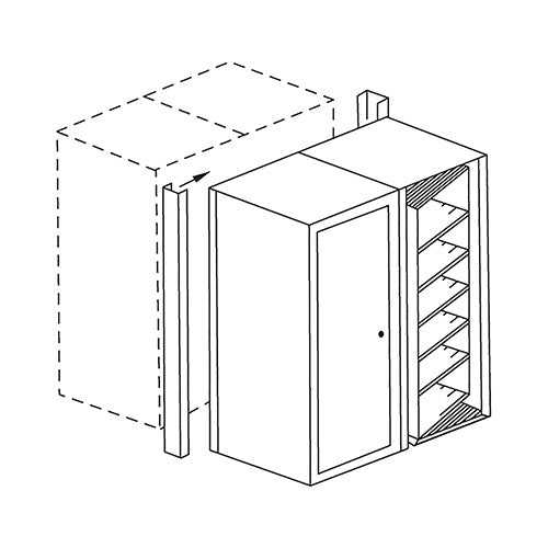Safco ARC Rotary Back to Back Closure Strips, 8 Tier Letter - ARC2493BTB