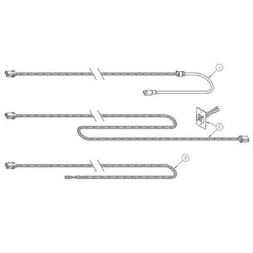Safco 72" Infeed Hardwire with Black Wrap, Limit 20 Tables Linked - ECH - Titan Tools Direct
