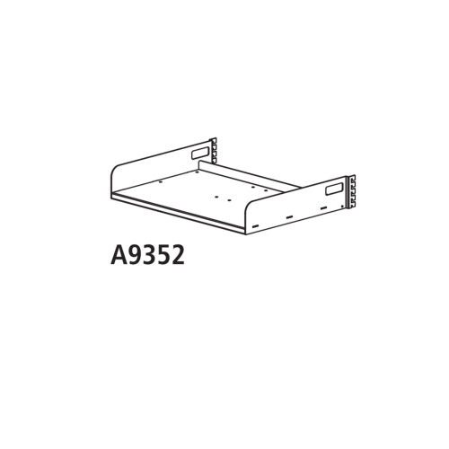 Safco Techworks Storage Center, Stationary Shelf, 4-3/4"H Sides - A9352
