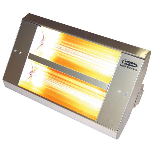 TPI 2 Lamp 8MM 3.2KW 277V 30Sym MTM EIR Htr STAINLESS Finish W.AG-Sleeves - 22230THSS277VAG - Titan Tools Direct