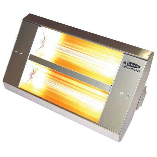 TPI 2 Lamp 8MM 3.2KW 240V 60Sym MTM EIR Htr STAINLESS Finish W.AG-Sleeves - 22260THSS240VAG - Titan Tools Direct