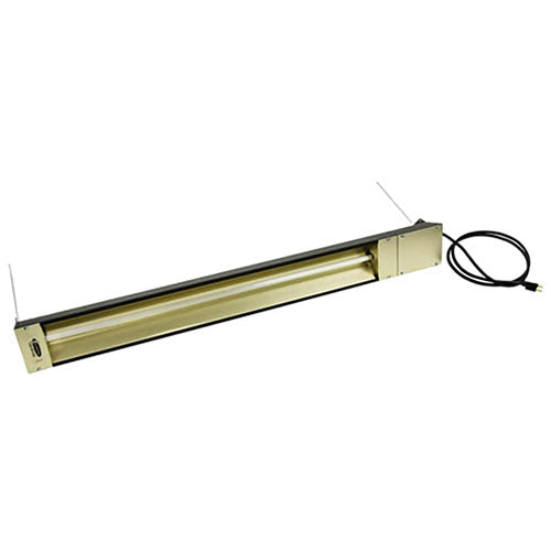 TPI OCH Series 3000W Outdoor/Indoor Rated Quartz Electric Infrared Heater with Cordset, 240 Volts - Brown - OCH-57-240VCE