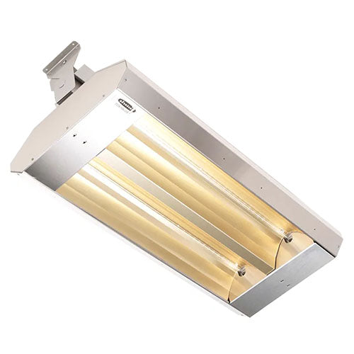 TPI TH Series 2 Lamp 5.0KW Mul-T-Mount Electric Infrared Heater with 8mm Quartz Lamps and Amber Gray Sleeves, 480 Volts - Bronze Finish - 342-90-TH-480V-AG