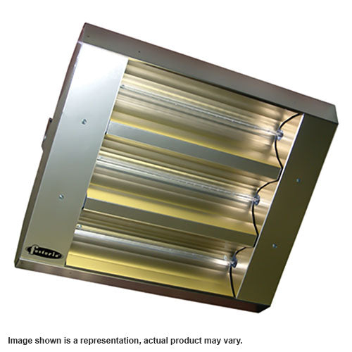TPI THSS Series 3 Lamp 7.5KW Mul-T-Mount Electric Infrared Heater, 90° Symmetrical with Stainless Steel Housing - 480 Volts - 343-90-THSS-480V