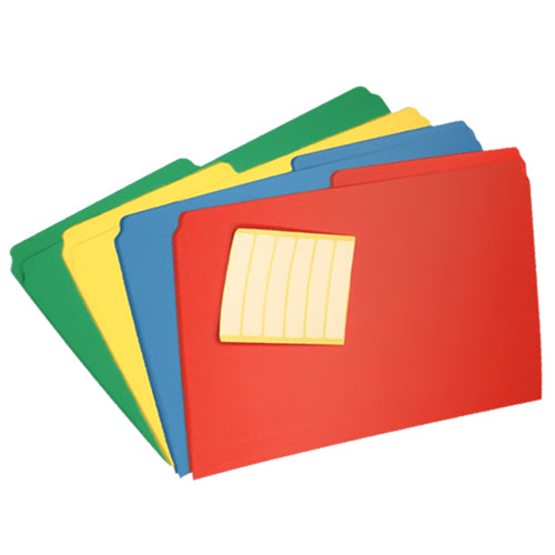 VLB Letter Size (8 1/2" x 11") Filemode Extra-Capacity Poly File Folders, Assorted - 37200 - Titan Tools Direct