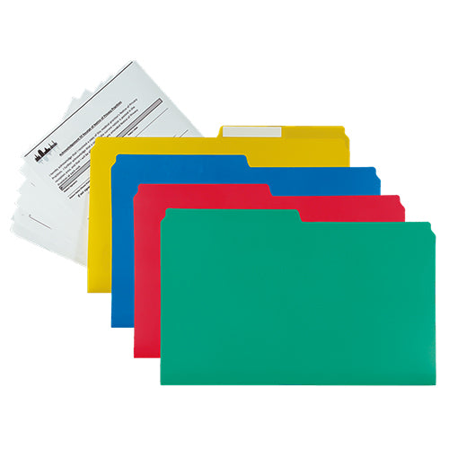  VLB Legal Size Poly File Folders - 37100 - Titan Tools Direct