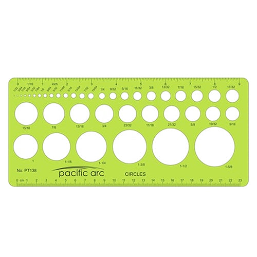  Pacific Arc Small Circle Master Template - PT-138 - Titan Tools Direct