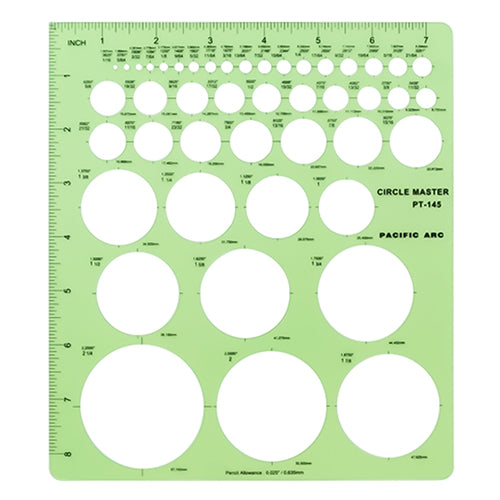  Pacific Arc 45 Circle Master Template - PT-145 - Titan Tools Direct