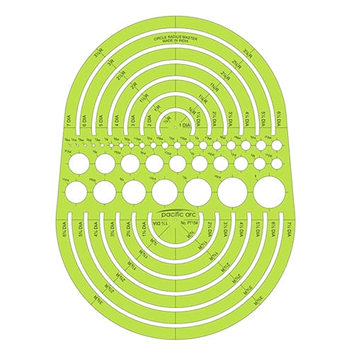 Pacific Arc Circle Radius Master Template (PT-154)