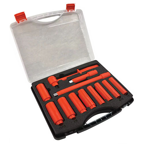 Jameson - 12-Piece Insulated Drive Deep Socket Set 1/2 inch (JT-KT-00023)