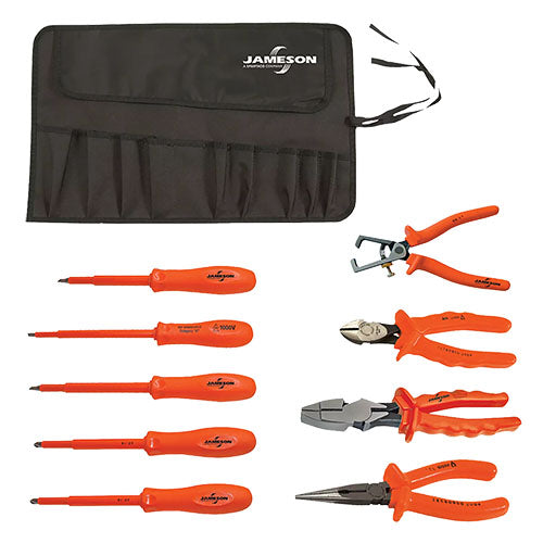 Jameson - 9-Piece Insulated Basic Electrician Robertson Kit (JT-KT-00003)