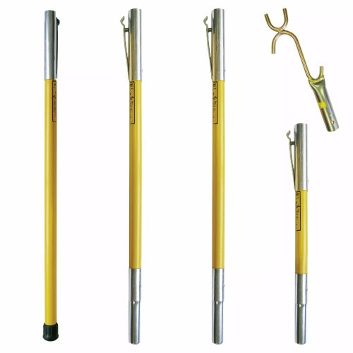 Jameson - FG Series Fiberglass Pole Set with Wire Raiser 21' - FG-6-3W