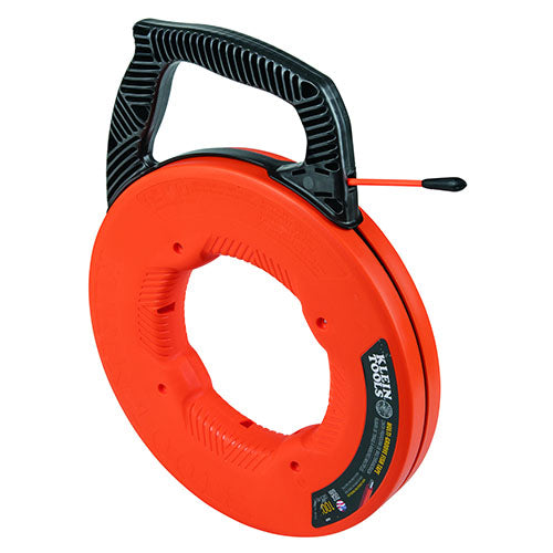 Klein Tools - 100 foot Multi-Groove Fiberglass Fish Tape with Nylon Tip (56383)