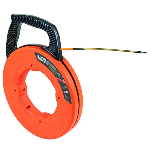 Klein Tools - 100 foot Fiberglass Fish Tape with Spiral Steel Leader (56351)