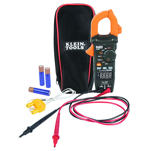 Klein Tools - 400A AC/DC TRMS Clamp Meter With Temperature And DC Micro Amp (CL390)