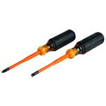 Klein Tools - 2-Piece Slim-Tip Insulated Screwdrivers Set (33732INS)