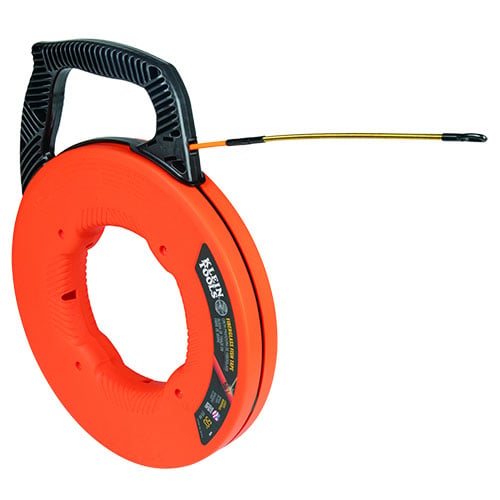 Klein Tools - 50 foot Fiberglass Fish Tape with Spiral Steel Leader (56350)