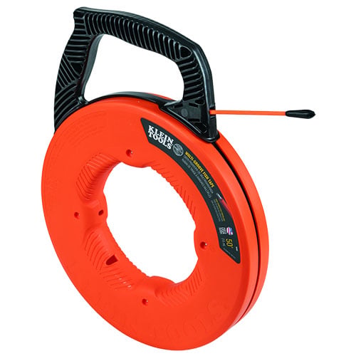 Klein Tools - 50 foot Multi-Groove Fiberglass Fish Tape with Nylon Tip (56382)