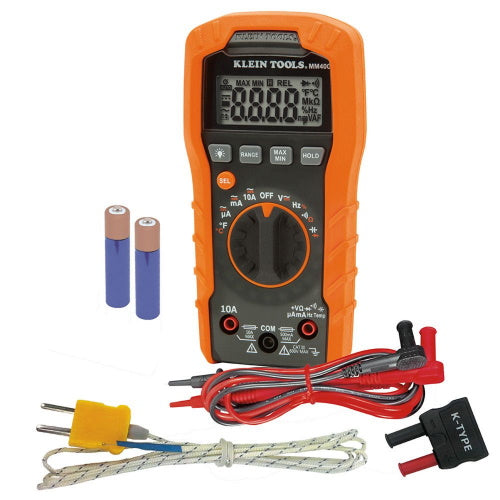 Klein Tools - Digital Multimeter, Auto-Ranging, 600V (MM400)