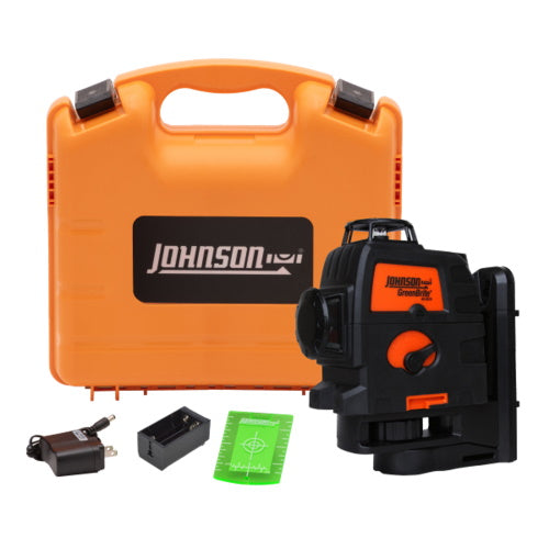 Johnson Level - Professional Self-Leveling 3x360 Degrees Laser w/ GreenBrite (40-6674)