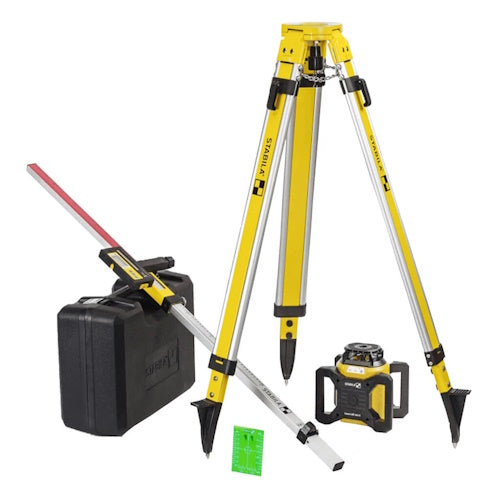 Stabila - LAR 160 G Rotary Laser Set w/ Tripod and Grade Rod (04500 TR)